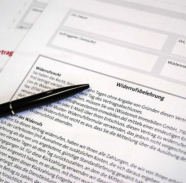 Immobilienmakler mssen Kunden ber das neue Widerrufsrecht informieren.   | Foto: Wstenrot