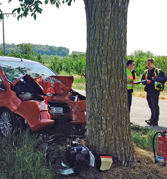 Einen Totalschaden forderte ein Unfall bei Bischoffingen   | Foto: Trogus