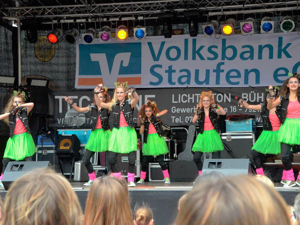 Streetdancer und ein Beatboxer stellten sich bei Wein und Musik am Samstagnachmittag in Staufen der Expertenjury.