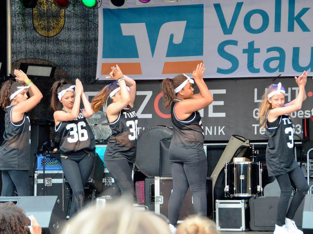 Streetdancer und ein Beatboxer stellten sich bei Wein und Musik am Samstagnachmittag in Staufen der Expertenjury.