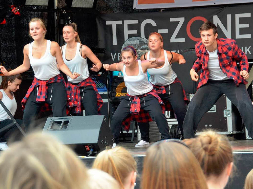 Streetdancer und ein Beatboxer stellten sich bei Wein und Musik am Samstagnachmittag in Staufen der Expertenjury.