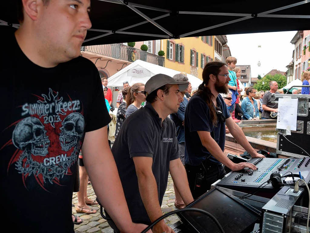 Streetdancer und ein Beatboxer stellten sich bei Wein und Musik am Samstagnachmittag in Staufen der Expertenjury.