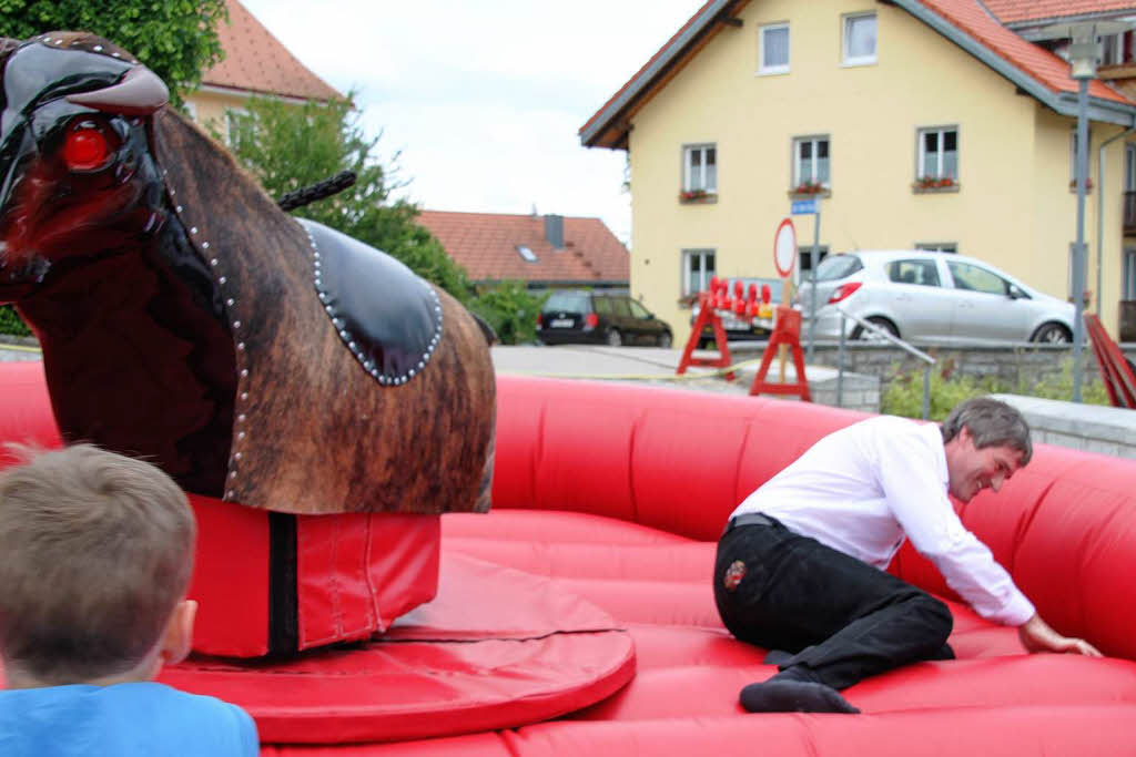 Auf dem Bullen reiten ist gar nicht so einfach