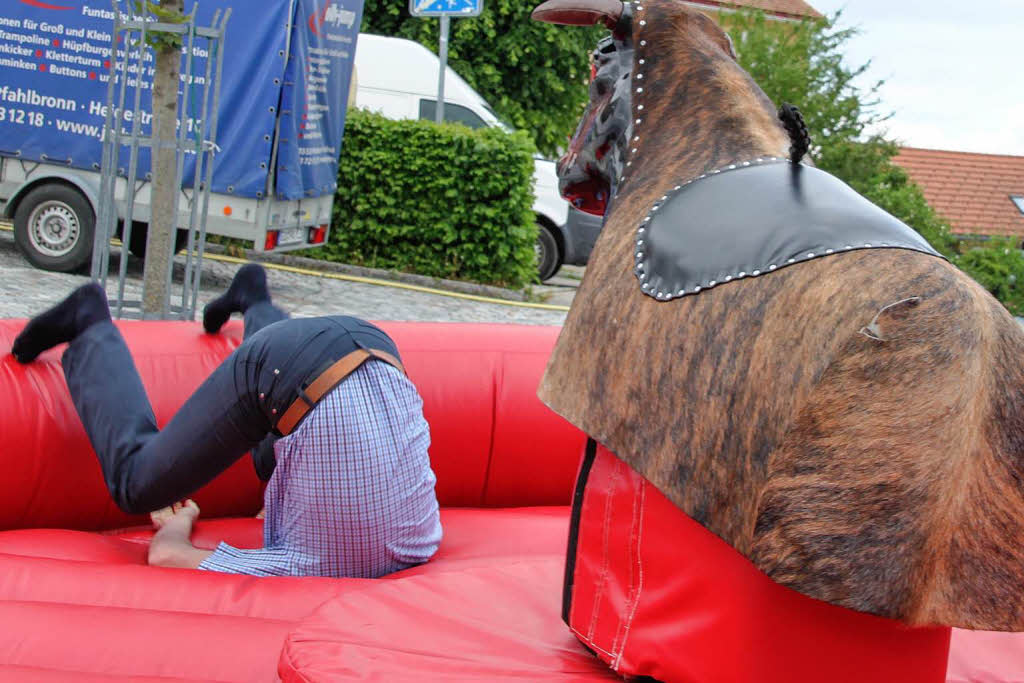 Auf dem Bullen reiten ist gar nicht so einfach