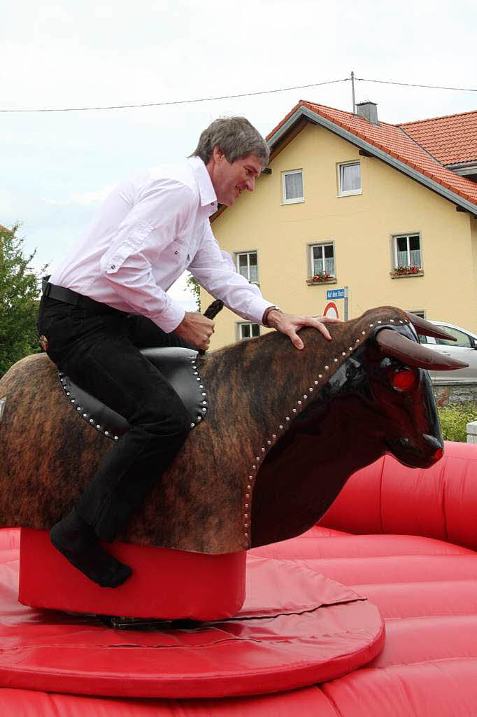 Auf dem Bullen reiten ist gar nicht so einfach