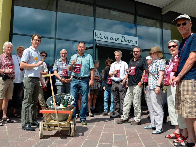 Los geht&#8217;s: Start zur siebten Binzener &#8222;Rebkultour&#8220;  | Foto: Markus Maier