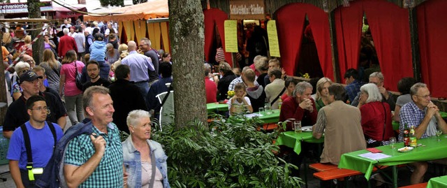 Auch am 43. Stdtlifest in Schopfheim ... wurden die Sitzpltze im Freien rar.   | Foto: Marlies Jung-Knoblich