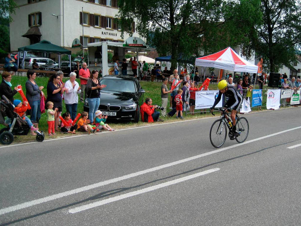 Start zum Einzelzeitfahren am Samstag in Prechtal.