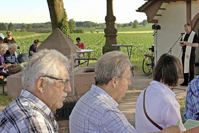 Weihe des Brunnens bei der St. Anna-Kapelle