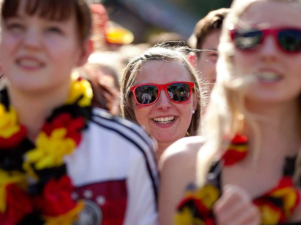 Deutschland vier, Portugal null: Die Zuschauer auf dem Emmendinger Schlossplatz waren begeistert.