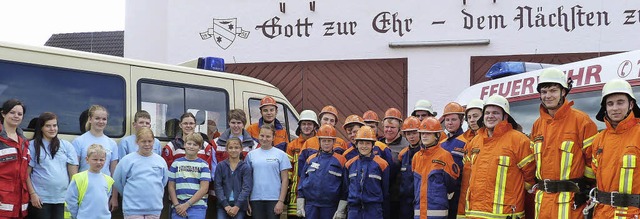 Jugendrotkreuz und Jugendfeuerwehr Freiamt probten gemeinsam.  | Foto: Feuerwehr