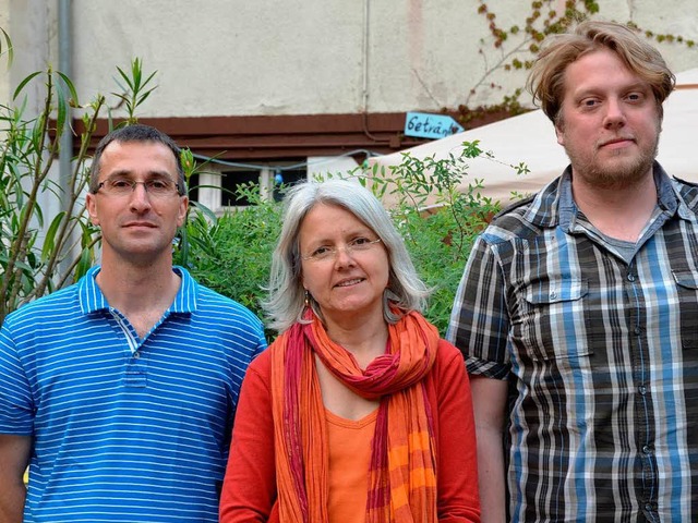 Der Dreiervorstand: (von links) Martin Sauereisen, Anne Christoph, Markus Graf  | Foto: Julia Gross