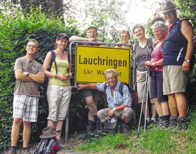 Nach 17 Sunden und 75000 Schritten err... wohlbehalten ihr Ziel in Lauchringen.  | Foto: Verein