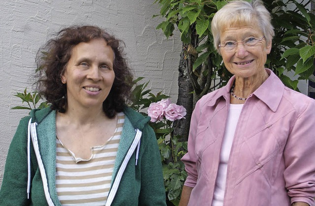 Elke Hohl und Brigitte Greiner (rechts)  | Foto: Claudia Warth