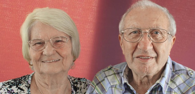 Maria und Hugo Kranz sind seit 60 Jahren verheiratet.   | Foto: Lara Walter