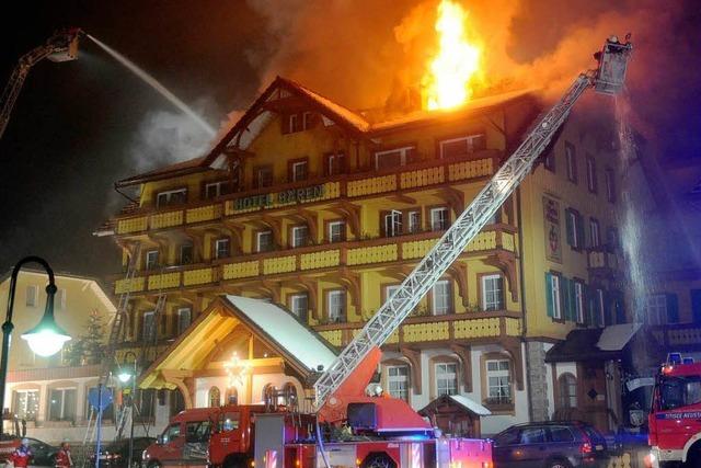 Nach dem Großbrand: Hotel 
