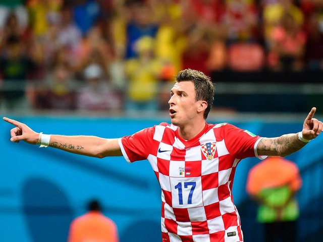 Starker Auftritt: Mario Mandzukic erzielte beim 4:0 gegen Kamerun zwei Tore.  | Foto: AFP