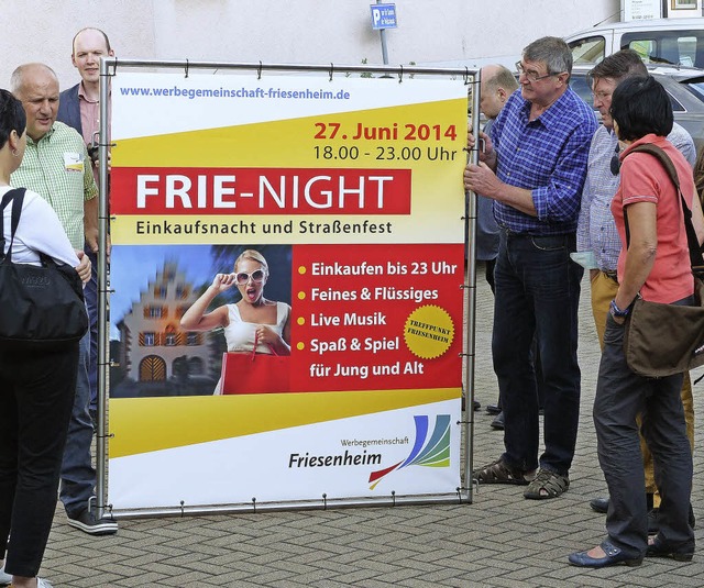 Ein Plakat fr die Frie-Night  | Foto: Frank Leonhardt