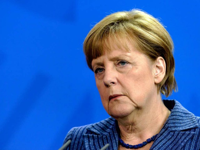 Die Kanzlerin lehnt einen Vorsto ihre... Schuldenlndern mehr Zeit geben will.  | Foto: AFP