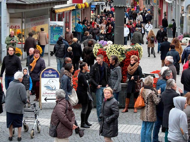 Ein Bild, das dem Einzelhandel schmeck...e Marktstrae voll potenzieller Kunden  | Foto: Karin Kaiser