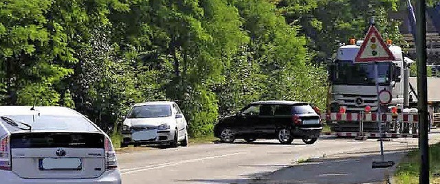 Viele Autofahrer mussten in Eimeldinge...ografiert und auch gleich bearbeitet.   | Foto: privat