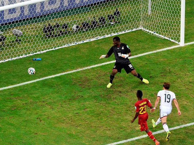 Mario Gtze besorgte das 1:0, das jedoch nicht lange whrte.  | Foto: AFP