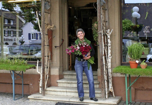 Seit 15 Jahren setzt Monika Winkler di... Nr. 7 am Blumenplatz in Kandern fort.  | Foto: Reinhard Cremer