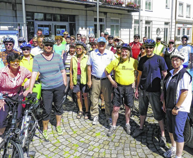 Viele Radler aus dem Stdtedreieck bet...naueschingen, Brunlingen und Hfingen  | Foto: Gabi Lendle