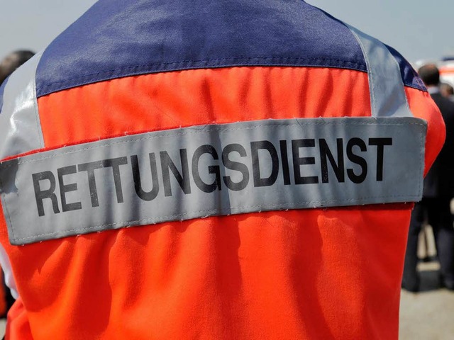 Der Rettungsdienst musste sich am Sonn...rletzte Fugnger in Waldkirch kmern.  | Foto: Ingo Schneider