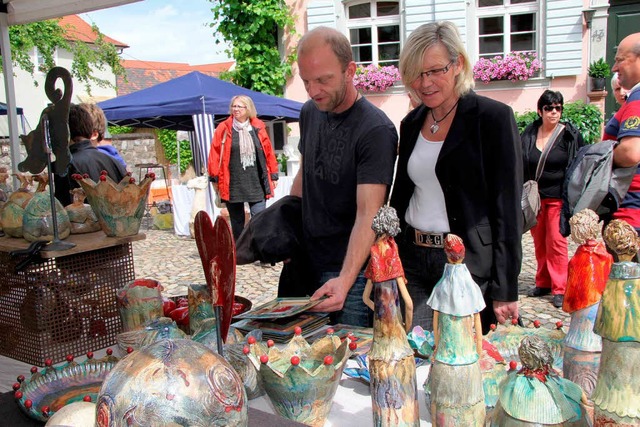 Kreatives aus Werksttten und Knstler...des Burkheimer Kunsthandwerkermarktes.  | Foto: Herbert Trogus