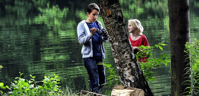 Idylle mit Seeblick: Die jugendlichen ...am Kleinen Opfinger See gedreht wird.   | Foto: Thomas Kunz