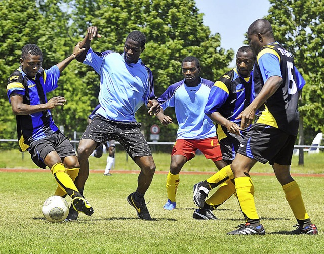 Seine ganz eigene Afrika-Meisterschaft...rtanlage der Staudinger-Gesamtschule.   | Foto: Michael Bamberger