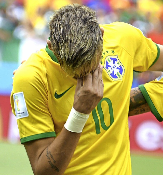 Weinte  bevor das Match gegen Mexiko losging: Neymar   | Foto: AFP