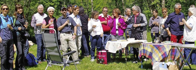 Das Jumelage-Komitee von Schopfheim un...hungen bei einem gemeinsamen Treffen.   | Foto: ZVG