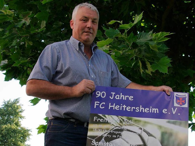 Hajo Fnfgeld ist der Vorsitzende des FC Heitersheim.  | Foto: Martin Pfefferle