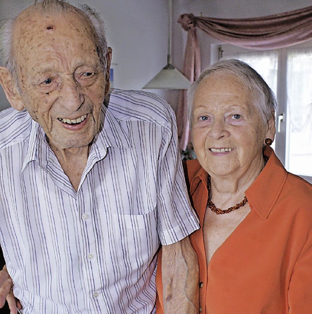 Wolfgang und Gisela  Trzebitzky sind a...Tag genau seit 60 Jahren verheiratet.   | Foto: Werner Probst