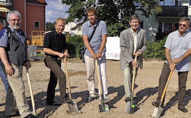 <Text>Sie freuen sich auf das neue Dek... Fritz Breisacher (von links).</Text>   | Foto: Rainer Ruther