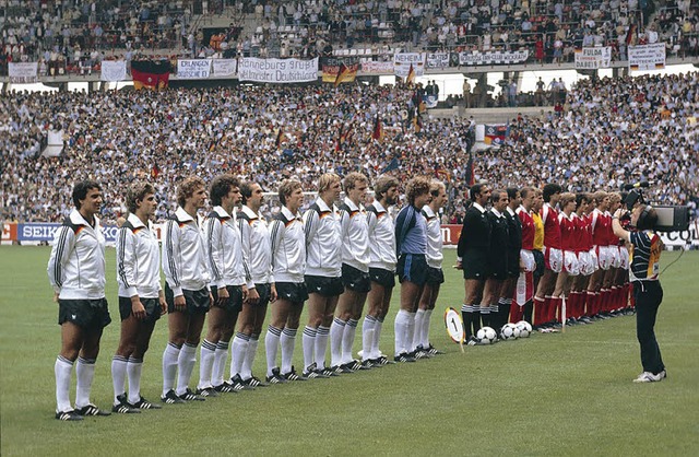 Die Nationalmannschaften von Deutschla...1982 in Spanien, Skandaspiel von Gijon  | Foto: Bild honorarfrei