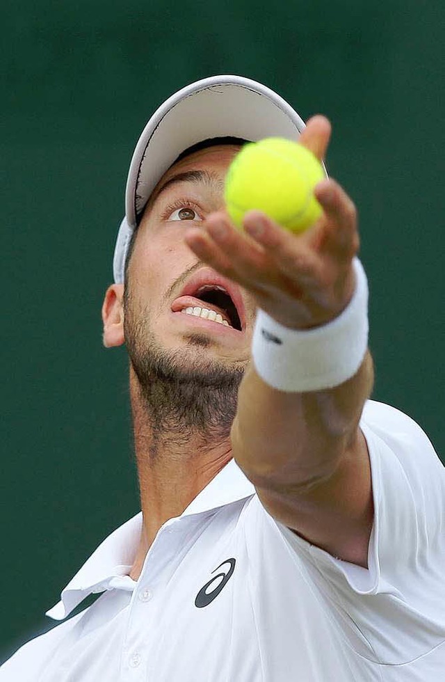 Geht nach Hause: Tim Ptz scheiterte in Wimbledon.  | Foto: dpa