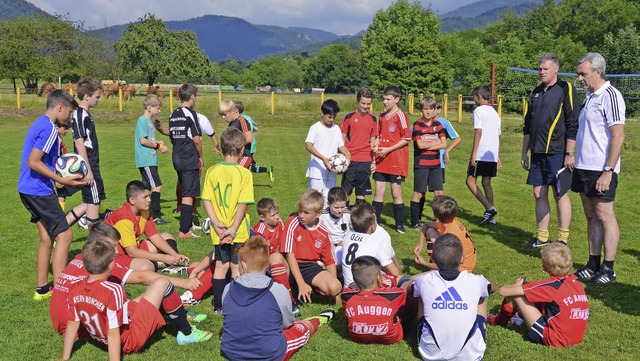 Erstes Training der D-Jugend von FC Auggen und SC Weilertal in Niederweiler   | Foto: Sigrid umiger