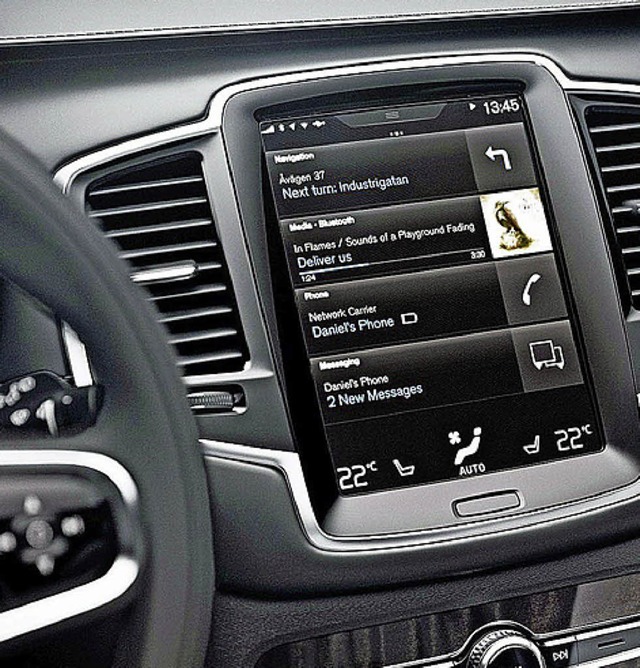 touchscreen im Auto  | Foto: Volvo/dpp-AutoReporter