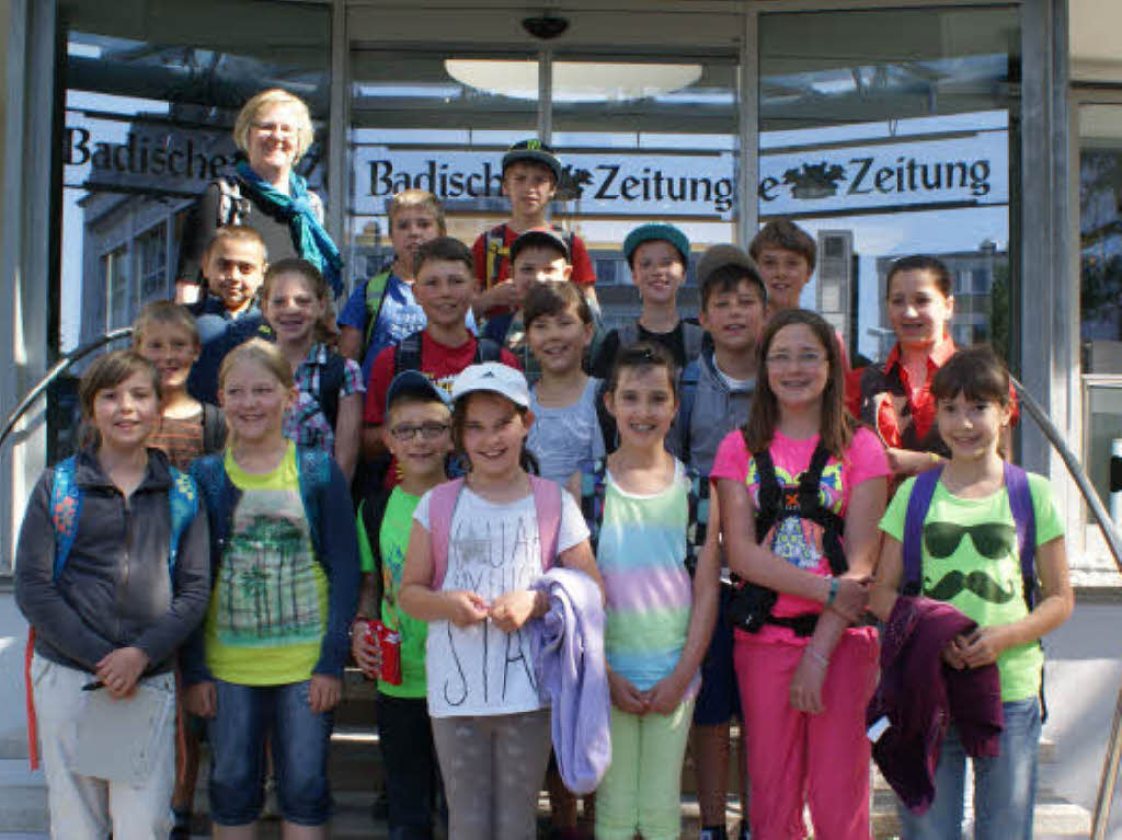Die Klasse 4b der Talschule Wehr mit ihrer Lehrerin Susanne Giese. Die Klasse 4b der Talschule Wehr mit ihrer Lehrerin Susanne Giese.