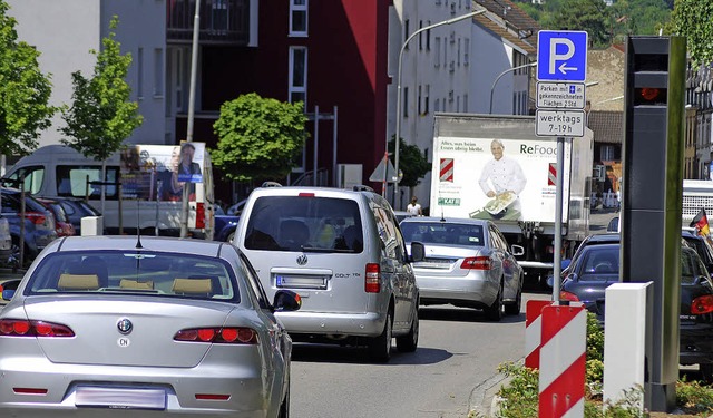 Wenn der Verkehr langsamer durch die W...Stundenkilometer durchgesetzt hatten.   | Foto: Thomas Loisl Mink