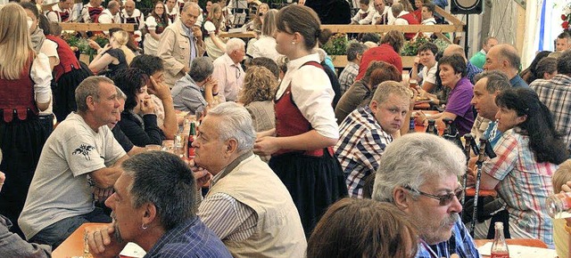Auf eine volles Festzelt wie im vergan... freut sich der Musikverein Oberwihl.   | Foto: Archivfoto: Schtz