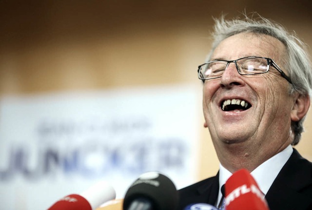 Hat gut  lachen: Jean-Claude Juncker w...fnf Jahren die EU-Kommission fhren.   | Foto: dpa