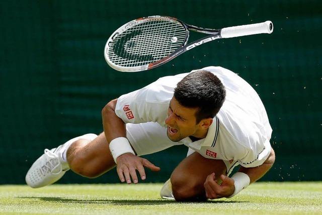 Beckers banger Moment: Djokovic trotz Sturz weiter