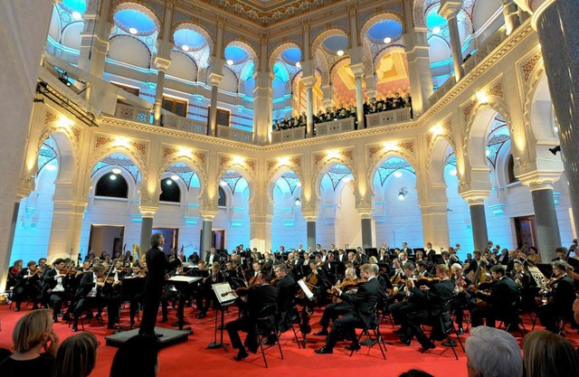 Wiener Philharmonieorchester bei der G... Jahrestag des Attentats von Sarajevo.  | Foto: dpa
