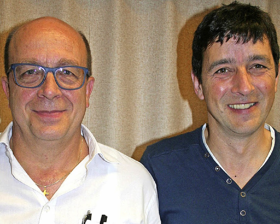 Eugen Löffler (links) hat das Schriftführeramt an Andreas Binder abgegeben.   | Foto: Dieter Maurer