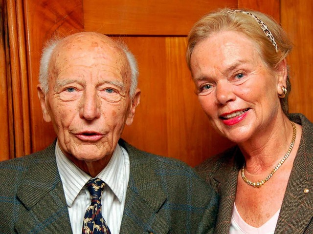 Walter  und Barbara Scheel   | Foto: Markus Donner