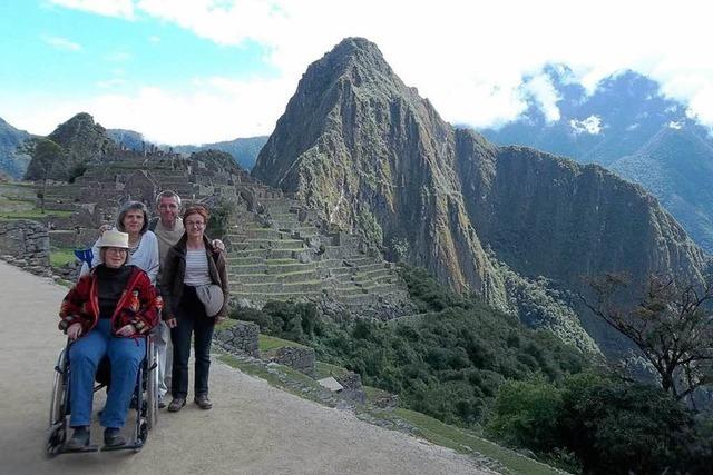 Im Rollstuhl zur Ruinenstadt Machu Picchu